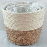 Корзина плетеная набор (рогоз)  