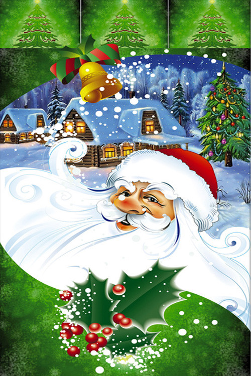 Пакет Новый год металл + рисунок Пакет Новый год металл + рисунок